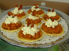 Fraîcheur de blinis tomaté au St Moret