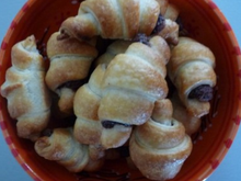 Mini-croissants au Nutella