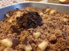 Crumble pomme poire chocolat