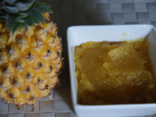 Confiture d'ananas et d'agar-agar