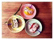 Demi roulés de poivrons au thon