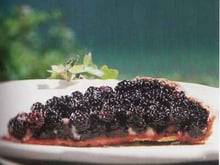 Tarte aux mûres et à la gelée de groseille 