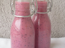 Smoothie framboises-myrtilles