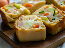 Cake surimi courgettes