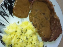 Pavé de noix de Basse côte au Roquefort