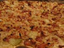 FLAMMEKUECHE (Tarte à l'oignon)