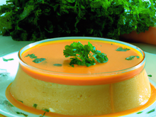 Flan à la carotte et persil