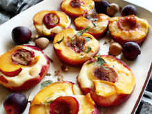 Gâteaux de nectarines aux amandes