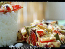 Escalope aux poivrons