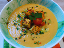 Velouté de légumes au tofu soyeux Thermomix