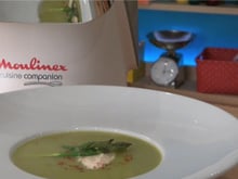 Velouté d'asperges vertes au parmesan au Companion