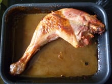 Cuisse de dinde au miel