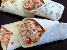 Wrap au tartare de truites fumées