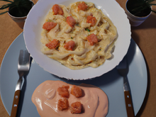 Pâtes au saumon et à la crème