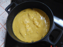 Dos de cabillaud curry coco