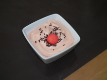 Mousse fraise tagada au siphon