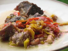 Bœuf braisé aux poivrons