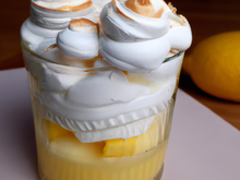 Verrine coco citron meringué