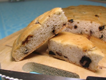 Fougasse olives - tomates sans gluten