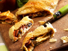 Roulé façon pizza au chaource