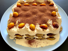 Tiramisu à la crème de marrons, spéculoos et mirabelles