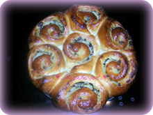 Chinois crème pâtissière et pépites de chocolat