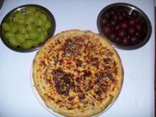 Tarte à la béchamel et aux champignons