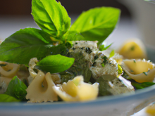 Salade de pâtes au basilic