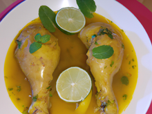 Cuisse de dinde glacée au citron et curry