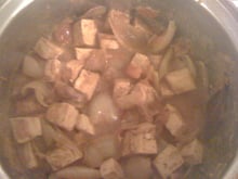 Tofu aux petits oignons