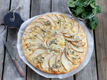 Pizza à la Fourme d'Ambert et aux poires