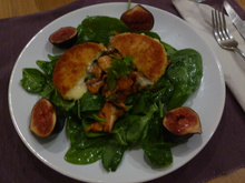 Croquants de saint-marcellin et sa salade automnale