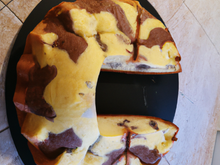 Cake marbré chocolat et citron