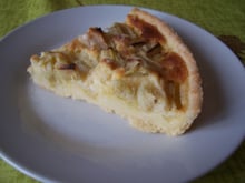 Tarte à la rhubarbe moelleuse 