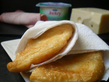 Rissoles emmental, jambon et cottage cheese