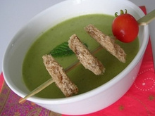 Soupe de courgettes à l'indienne