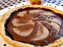 Tarte poire chocolat amande sans œuf
