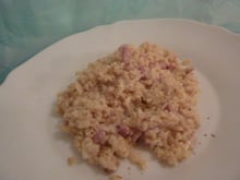 Boulgour à la carbonara