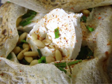 Galettes de sarrasin au fromage de chèvre
