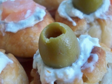 Bouchées saumon ou olives