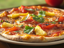 Pizza exotique au poulet grillé