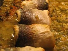 Paupiettes de poisson au vin blanc