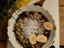 Crumble bananes, chocolat et noix de coco