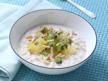 Overnight oats ou porridge sans cuisson au kiwi