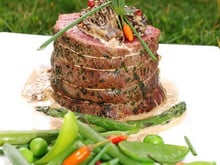 Pavé de filet de rumsteack sur son lit de verte Irlande !