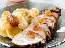Roti de porc fermier aux marrons glacés et 5 parfums