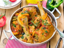 Poulet basquaise au Cookeo