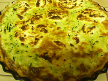 Quiche courgette boursin
