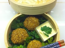 Boulettes poulet et porc au gingembre