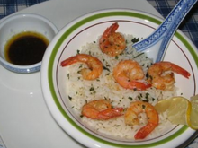 Riz aux crevettes et curry économique